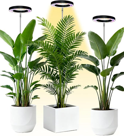 Plant Grow Light,yadoker LED Growing Light Full Spectrum for Indoor Plants,Height Adjustable, Automatic Timer, 5V Low Safe Voltage,Idea for Large Plant Light