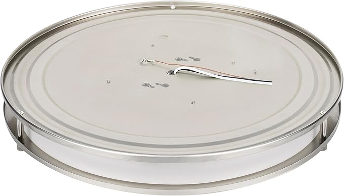 Sylvania 16" Saturn Ring LED Light Fixture, 35W, 5 Temperature Select, Dimmable, 2500 LMS, Brushed Nickel, for Family Rooms/Hallways/Kitchens/Bedrooms - 1 Pack (67229)