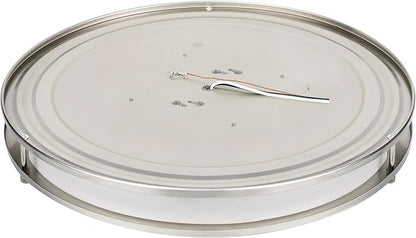 Sylvania 16" Saturn Ring LED Light Fixture, 35W, 5 Temperature Select, Dimmable, 2500 LMS, Brushed Nickel, for Family Rooms/Hallways/Kitchens/Bedrooms - 1 Pack (67229)