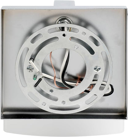 Design House Dove Creek Wall Light Sconce – Dimmable with Frosted Glass for Hallway, Bathroom, Foyer, Bedroom – Polished Chrome – Design House, 589663