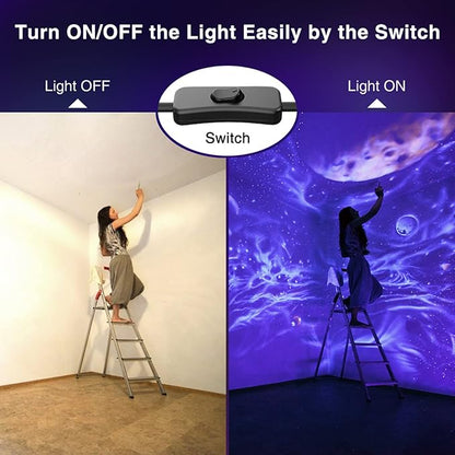 Onforu 2 Pack 100W LED Black Light, Blacklights Flood Light with Plug, IP66 Waterproof Black Flood Lights Neon Glow for Party, Birthday, Halloween, Fluorescent Poster, Body Paint
