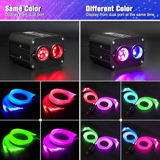 20W Twinkle Starlight Headliner Kit, Star Lights for Car Roof & Home Decoration, Fiber Cable 900pcs*0.03in*9.8ft Star Light Headliner with Bluetooth APP/Remote Control/Music Mode