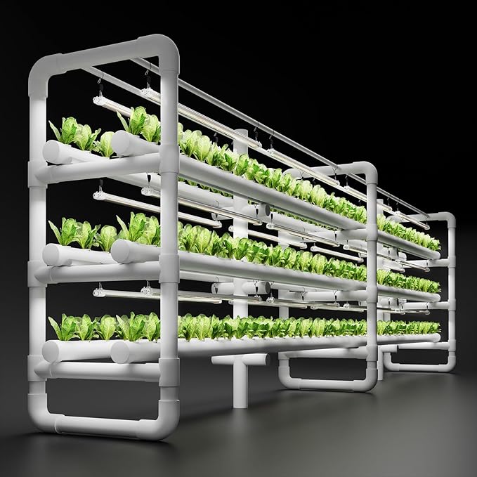 Spider Farmer Glow80 LED Grow Lights, 3.6ft Sunlike Full Spectrum Waterproof Plant Growing Lamp Linkable for Indoor Plant Shelves Seedling Veg Flower Hydroponic Greenhouse