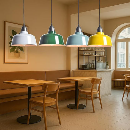 Modern Farmhouse White Pendant Light Fixture Macarons Dome Kitchen Island Pendant Lights for Home Bar Countertop Canteen Dining Room Restaurant Bedroom Bathroom