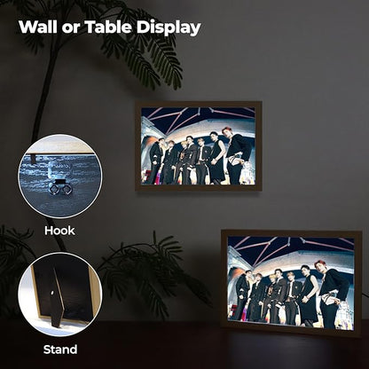 MEMELIGHT Light-Up Wall Art – En.hypen Photo Art Night Light, Kpop Idol Merchandise, En.hypen Merch, A4 Size LED Table Light, 8.3 x 11.7 inch