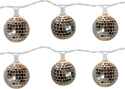 Brite Star 11 ft Disco Ball String Lights - Novelty Christmas Lights with 10 Count Lights for Home, Room Décor