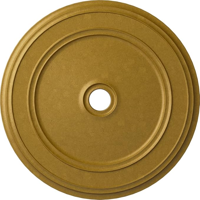 41 1/8"OD x 4"ID x 2 1/8"P Classic Ceiling Medallion (Fits Canopies up to 5 1/2"), Hand-Painted Pharaoh's Gold