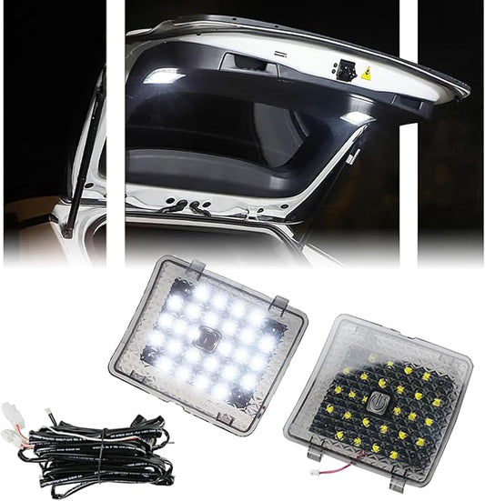 2 Pcs LED Trunk Overhead Lights for Toyo-ta RAV4 2022 2023 2024, Rav4 accessories Rear Hatch Door Lid Trunk Cargo Lamp Trunk Ceiling Lighting