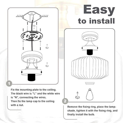 Gold Flush Mount Ceiling Light Fixture Porch Glass Ceiling Light Contemporary Ribbed Glass Chandeliers Overhead Light Farmhouse Lamp for Laundry Room, Entryway Pantry Light(Gray)