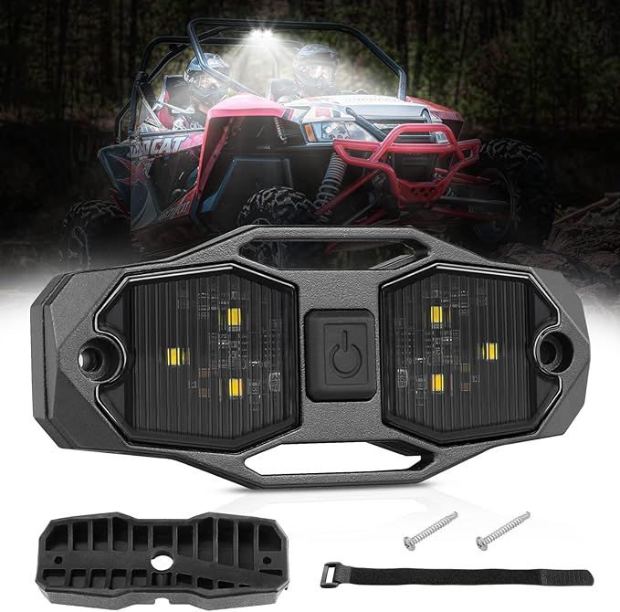 ACEC SHOP UTV Dome Light 12V Universal Roll Bar Mount LED Dome Light UTV Interior Light Utility Roll Cage Dome Light Bar Map Light Courtesy Light for UTV Polaris RZR Ranger SxS Wrangler Truck