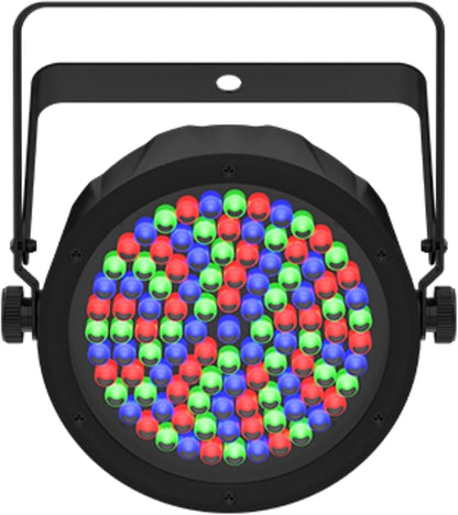 CHAUVET DJ – Slim Par 56 Ils Compact Led Wash Light | 108 RGB LEDs for Color Filled Output | Ils Compatible Coordinated Shows | On Fixture Color Control Without DMX | Power Linking Capability