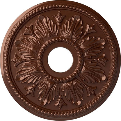 Ekena Millwork CM18ED1CPS Edinburgh Ceiling Medallion, Copper Penny