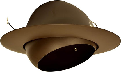 NICOR Lighting 6 inch Oil-Rubbed Bronze Recessed Eyeball Trim Designed for 6 inch Housings (17506OB)