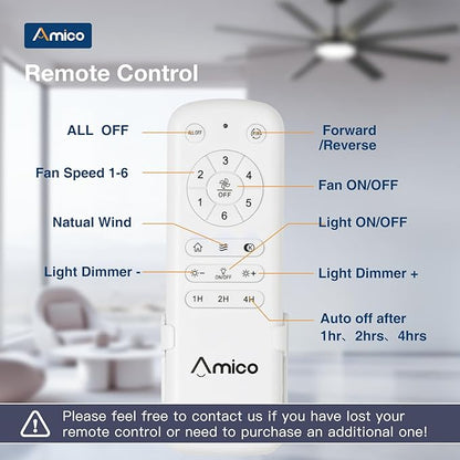 72 inch Ceiling Fans with Lights,Large Ceiling Fan with Light and Remote Control, Dimmable, 3CCT, Quiet, Black Modern Ceiling fan For Living Room, Bedroom, Kitchen, Patio, Farmhouse, Indoor/Outdoor
