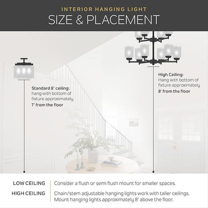 Kichler Horizon LED Downlight in White, 6.4" Flush Mount Interior Dimmable Light, 3000K, Wet Rated Integrated LED, (6.4" W x 1.3" H), 43873WHLED30, White