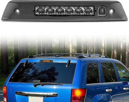 Nilight Third Brake Light Tail High Mount 3rd Stop Lights Smoked Lens Compatible with Jeep Grand Cherokee 2005 2006 2007 2008 2009 2010 Van SUV Rear Center Cab Lamp