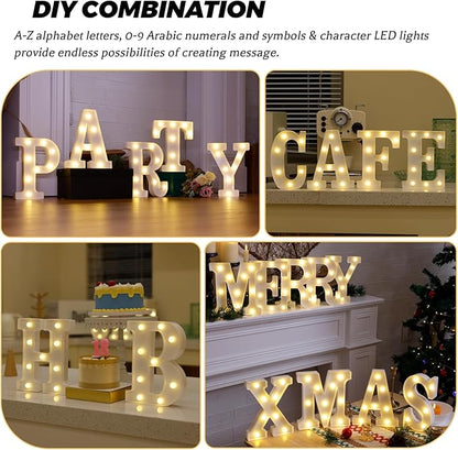 LED Light Up Marquee Letters, Battery Powered Decorative LED Letter Lights, Alphabet Light Up Letters for Wedding Birthday Party,Holiday Lamp or Home Bar Decoration (Letter Z)