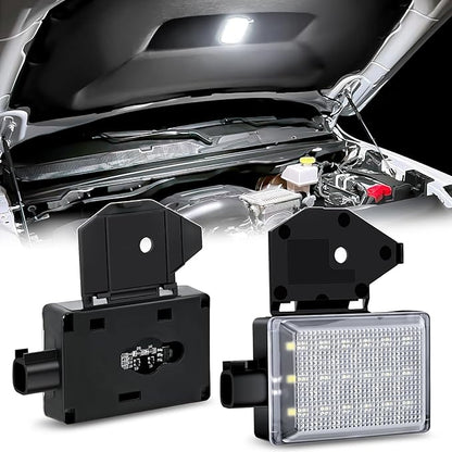 Nilight Under Hood Courtesy Light White Beam Plug and Play Compatible with 1998-2010 Dodge Ram 1500 2500 3500, 2006-2019 Dakota Charger, 1998-2001 Wrangler Grand Cherokee