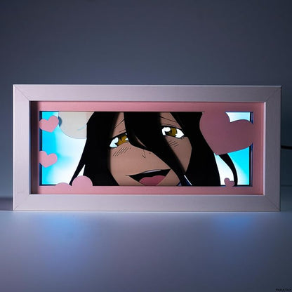 Overlord - Albedo Light Box – Anime Lamp Figure Night Light, 16 Color RGB LED – 3D Anime Room Décor Gift for Otaku
