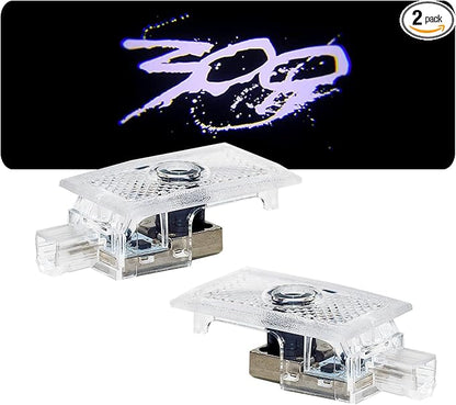 Never Fade Car LED Door Logo Compatible with 300 300C 300S 2005-2022 Projector Ghost Shadow Light, for 300 Accessories Door Light Logo LED Laser Car Courtesy Step Light HD (White)