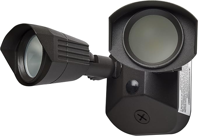 Nuvo 65/212 LED Dual-Head Security Light, 3000K, Bronze