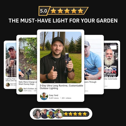 Solar Spot Lights Outdoor, Adjustable Beam Focus Uplights for Trees, Waterproof Separate Panel Bright Spotlight, LED Warm White & Daylight Selectable for House Exterior Flag 2 Pack