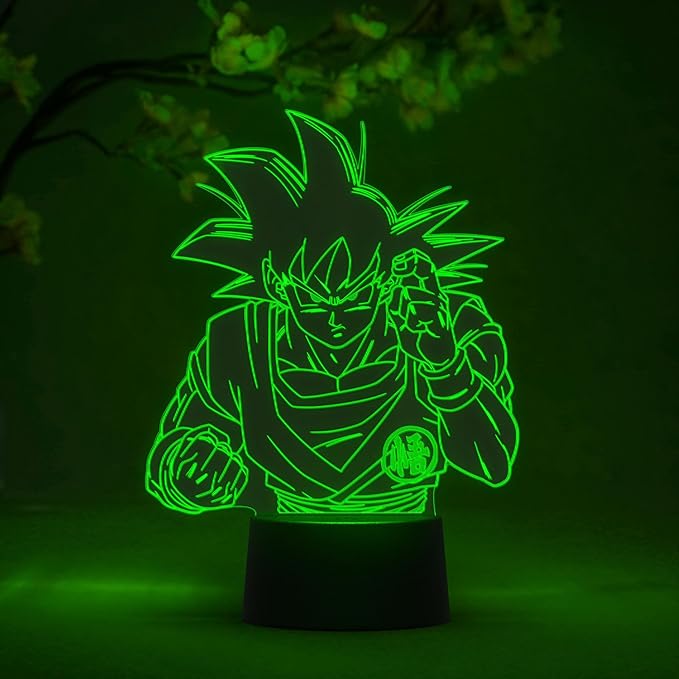 Otaku Lamps Goku Fight Dragon Ball Super – Anime Lamp Figure Night Light, 16 Color RGB LED – Remote, 3D Anime Room Décor Gift for Otaku
