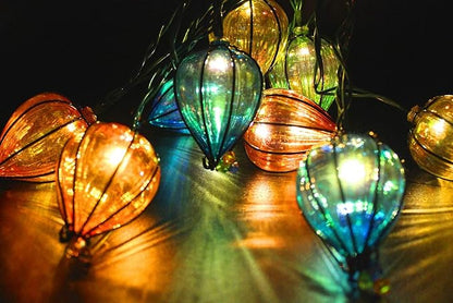 DOGHLY 11FT Fairy String Lights with 10 Color Bulbs Decorations, Outdoor Tropical Beach Theme Lights Patio String Lights for Party Camping Wedding Decor, UL Listed, Connectable, 4 Pcs