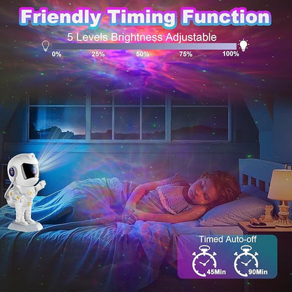 Astronaut Galaxy Star Projector, Starlight Space Nebula Sky Starry Ceiling LED Lamp with Timer and Remote,for Bedroom Decor, Girl Gifts Birthday Gifts for Adults, for Kids Room Decor Aesthetic
