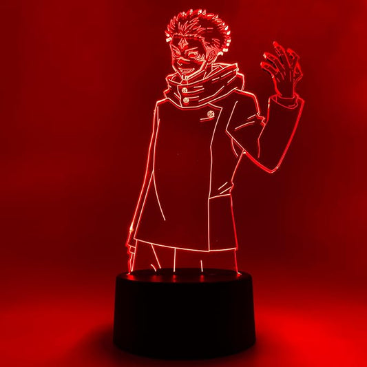 Otaku Lamps Jujutsu Kaisen - Ryomen Sukuna Anime Night Light, 16 Color RGB LED – Gift for Otaku