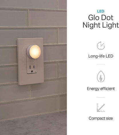 Lights by Night Plug In Night Light Bedroom Decor Apartment Essentials LED Lights Ambient Lighting Dusk to Dawn Sensor Nightlight Bathroom, 10 pack