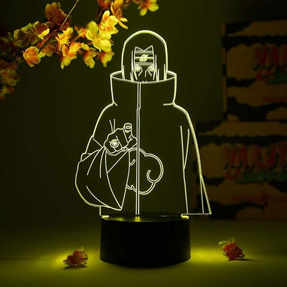 Otaku Lamps Itachi Genjutsu Naruto – Anime Night Light, 16 Color RGB LED – Gift for Otaku