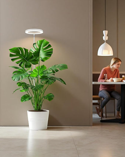 Plant Grow Light,yadoker LED Growing Light Full Spectrum for Indoor Plants,Height Adjustable, Automatic Timer, 5V Low Safe Voltage,Idea for Large Plant Light, 2 Pack