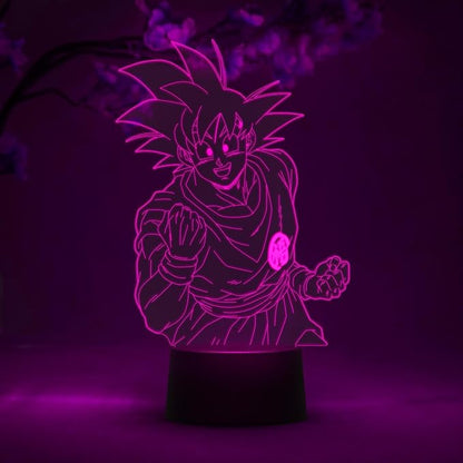 Otaku Lamps Goku Dragon Ball Super – Anime Lamp Figure Night Light, 16 Color RGB LED – Remote, 3D Anime Room Décor Gift for Otaku