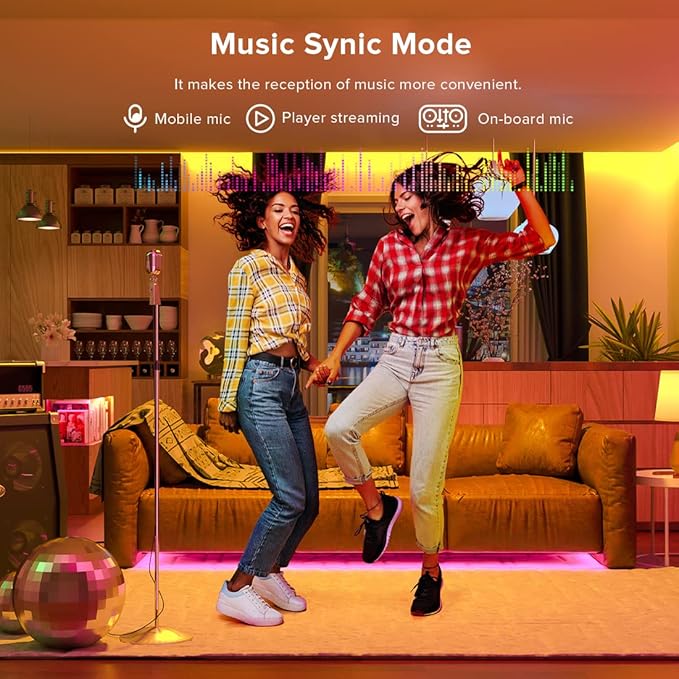 BTF-LIGHTING SK6812RGBW WS2814 TM1824 UCS2904 Built-in Mic SP617E Bluetooth Controller Sync Music Mode Timer for RGB+Pure White LED Strip Lights Andriod iOS APP /3 Keys Button/IR Remote Control