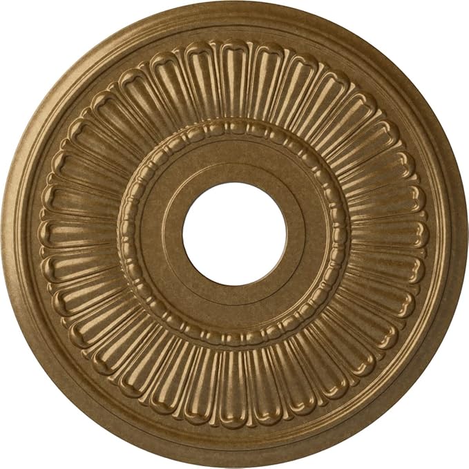 Ekena Millwork Melonie Ceiling Medallion, Pale Gold