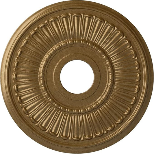 Ekena Millwork Melonie Ceiling Medallion, Pale Gold