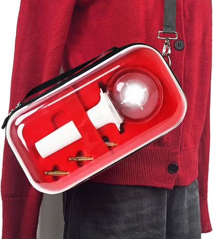 Case for Strays Lightstick - Clear Travel Carrying Storage Bag Holder for Ver.1 / Ver.2 Light Stick - Crossbody Protective Cover Merch for K-pop Fans Gift (Red)