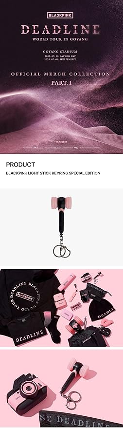 BLACKPINK DEADLINE Official MD Mini Lightstick Light Stick Keyring Special Edition with Tracking Sealed