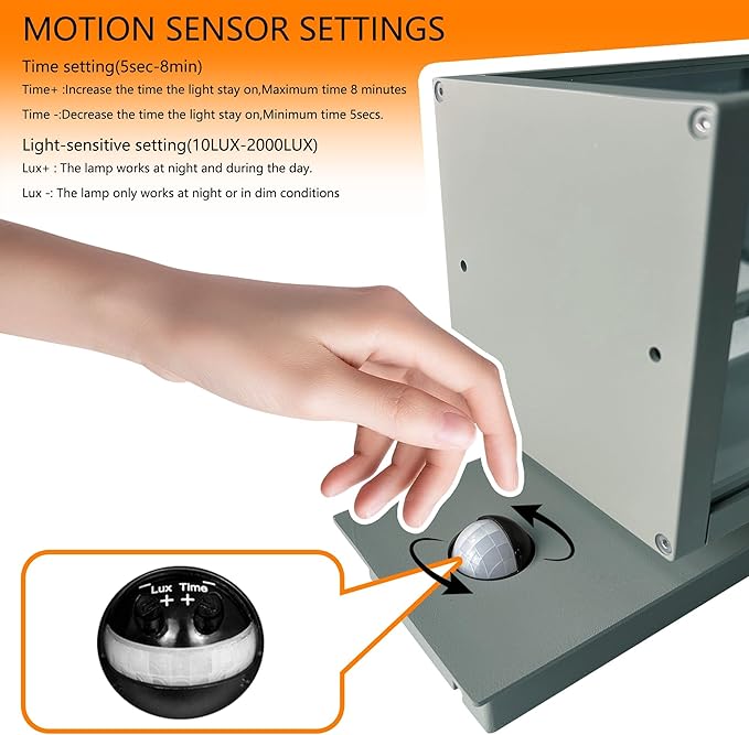 Motion Sensor LED Porch Lights Outdoor Wall Mount Lantern Exterior Light Fixture for House Garage Patio Garden,13W 750LM