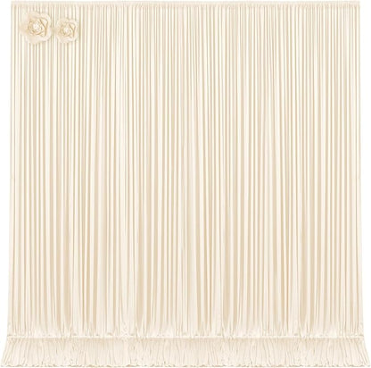 10ft x 15ft Champagne Wrinkle Free Backdrop Curtains for Wedding Party Backdrops Curtain Drapes Fabric Decorations Photo Back Drop Cloth for Baby Shower Photography Stage Reception