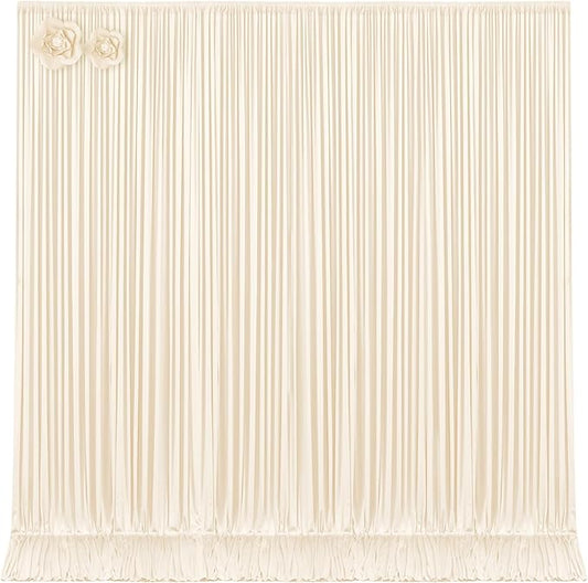 10ft x 15ft Champagne Wrinkle Free Backdrop Curtains for Wedding Party Backdrops Curtain Drapes Fabric Decorations Photo Back Drop Cloth for Baby Shower Photography Stage Reception