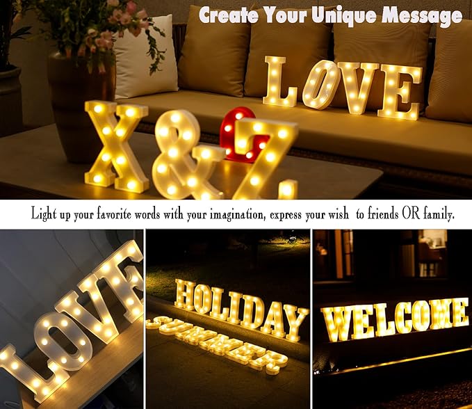 LED Marquee Numbers, Small Light Up Numbers for Party, 8.58 Inch Battery Powered Lighted Number for Birthday, Night Light, Table or Home Decor (Number 6)