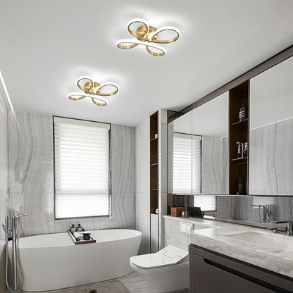 ADISUN Modern LED Ceiling Light, 6000K Semi Flush Mount Ceiling Light Fixture, Modern Ceiling Lights for Hallway Bedroom Corridor Aisle Bathroom Indoor Ceiling Lamp (L14.56*W14.56*H2.4)
