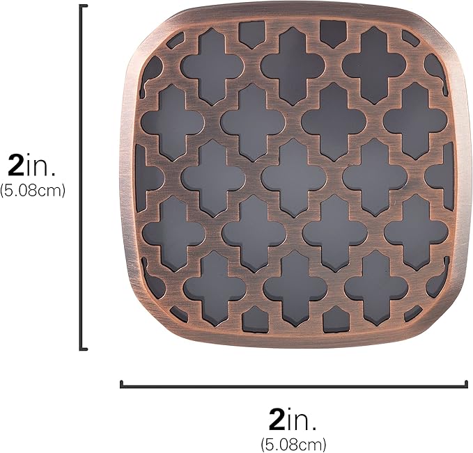 Lights by Night Decorative LED Night Light, Oil-Rubbed Bronze Moroccan Design, Plug-in, Dusk to Dawn Sensor, UL-Certified, Home Decor, Ideal for Bedroom, Bathroom, Kitchen, Hallway, 55164, 2 Pack