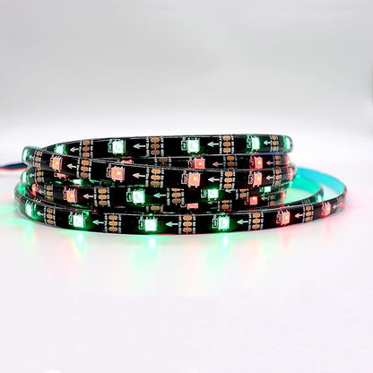 DC5V SK6812 (Similar WS2812B) RGBW RGB+Cold White 30leds/Pixels/m LED Strip Light Individually Addressable 4 Color in 1LED (RGB+Cold White, 16.4ft(5m) 150leds, IP65) (No Adapter or Controller)