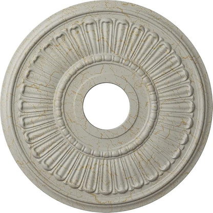 Ekena Millwork Melonie Ceiling Medallion, Pot of Cream Crackle
