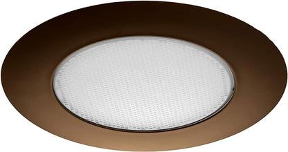 NICOR Lighting 6 inch Oil-Rubbed Bronze Recessed Shower Trim with Albalite Lens (17505OB)