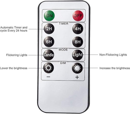 AKU TONPA Flameless Candles Battery Operated Pillar Real Wax Electric LED Flickering Candle Sets with Remote Control Cycling 24 Hours Timer, 4" 5" 6" Pack of 3 (Ivory)