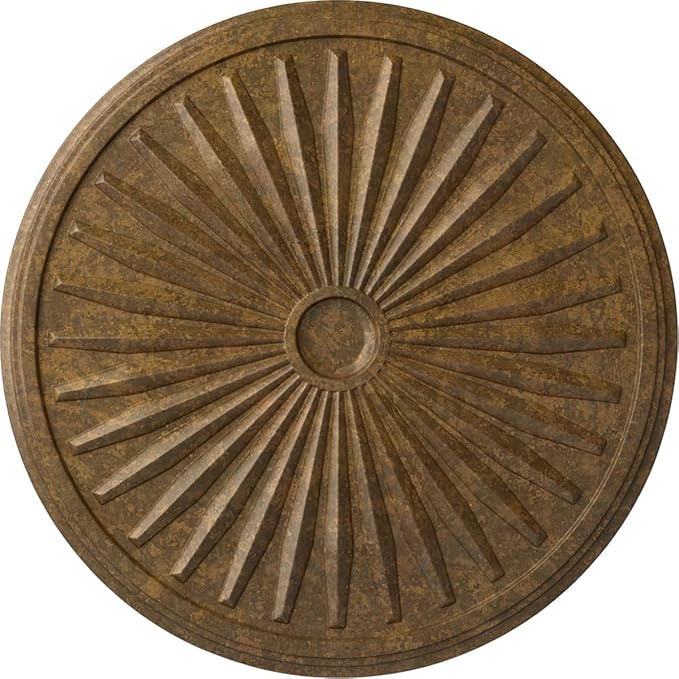 Ekena Millwork CM33LERZS Leandros Ceiling Medallion, Rubbed Bronze